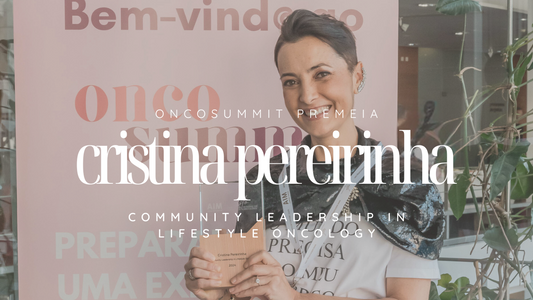 Cristina Pereirinha - co-fundadora da Oncoglam recebe prémio COMMUNITY LEADERSHIP IN LIFESTYLE ONCOLOGY