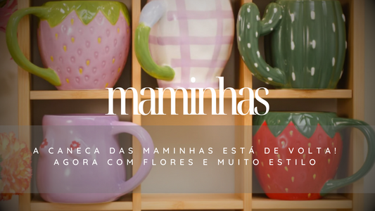 A Caneca das Maminhas Está de Volta! Agora com Flores e Muito Estilo